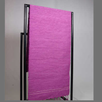 Table Runner White Border Plain in Purple