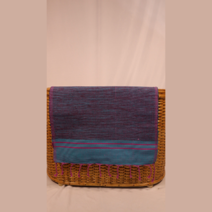 Table Runner Border in Blue, Pink, Black in Purple